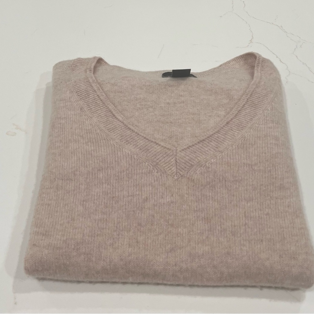 Halogen VNeck Cashmere Sweater | M | Oatmeal - Picture 10 of 10